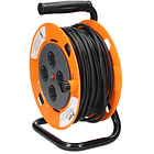 Extensão 4 Tomadas c/ Enrolador (3x 1,5 mm2) - 25 mts 2