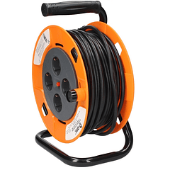 Extensão 4 Tomadas c/ Enrolador (3x 1,5 mm2) - 25 mts