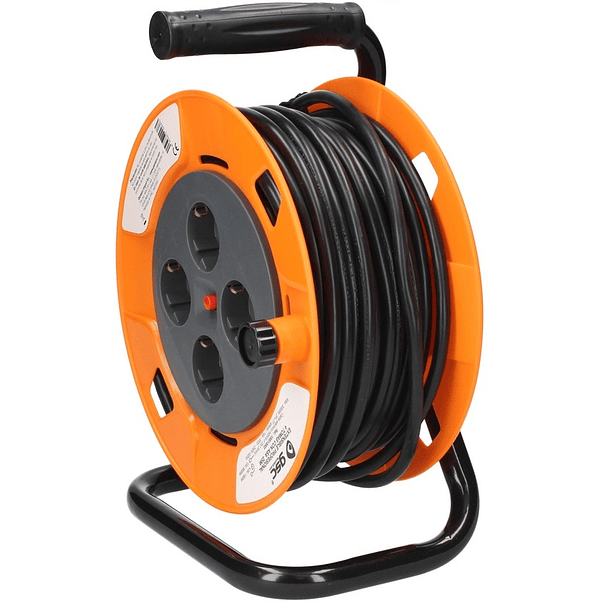 Extensão 4 Tomadas c/ Enrolador (3x 1,5 mm2) - 25 mts 2