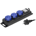 Extensão Tripla 3x 1,5mm c/ Protecção de Mola IP44 (3 mts) - ORNO 2