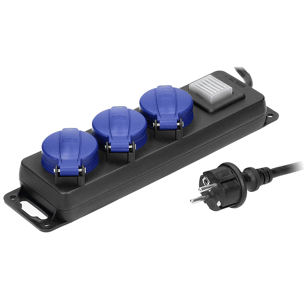 Extensão Tripla 3x 1,5mm c/ Protecção de Mola IP44 (3 mts) - ORNO 2