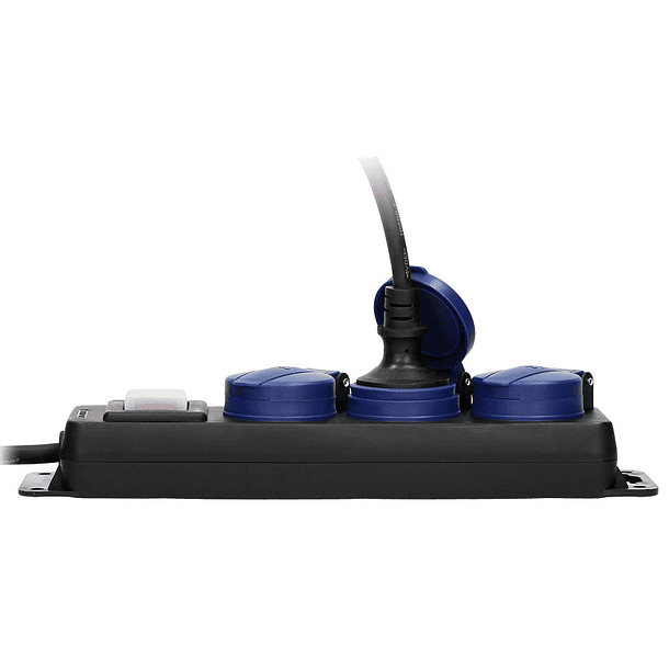 Extensão Tripla 3x 1,5mm c/ Protecção de Mola IP44 (3 mts) - ORNO 3