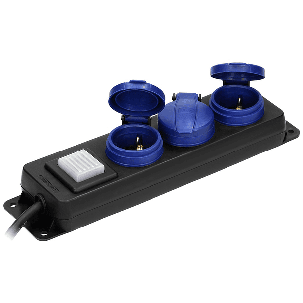 Extensão Tripla 3x 1,5mm c/ Protecção de Mola IP44 (3 mts) - ORNO 4