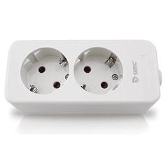 Tomada Dupla c/ Terra s/ Fio - GSC