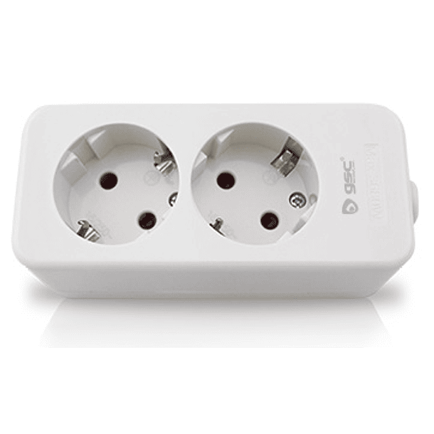 Tomada Dupla c/ Terra s/ Fio - GSC 