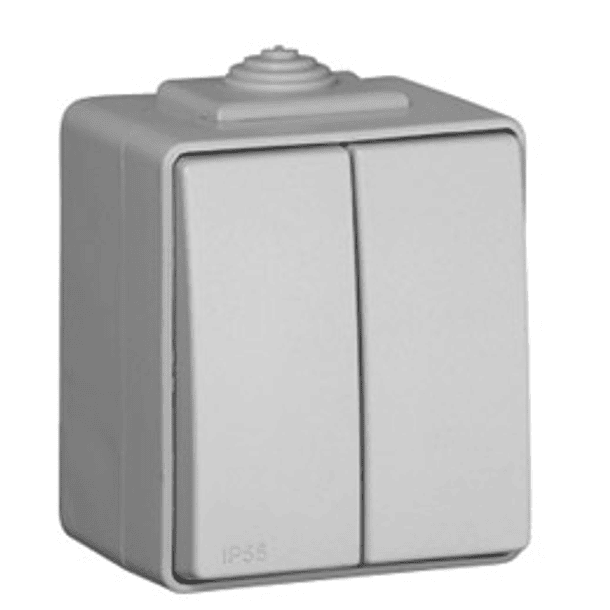 Comutador de Lustre Cinz. 16A 250V Série Estanque48 - EFAPEL 