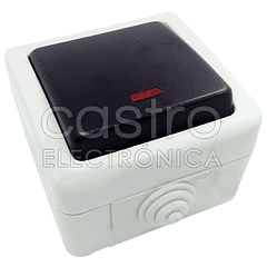 Interruptor Estanque 10A 250V c/ Indicador Luminoso
