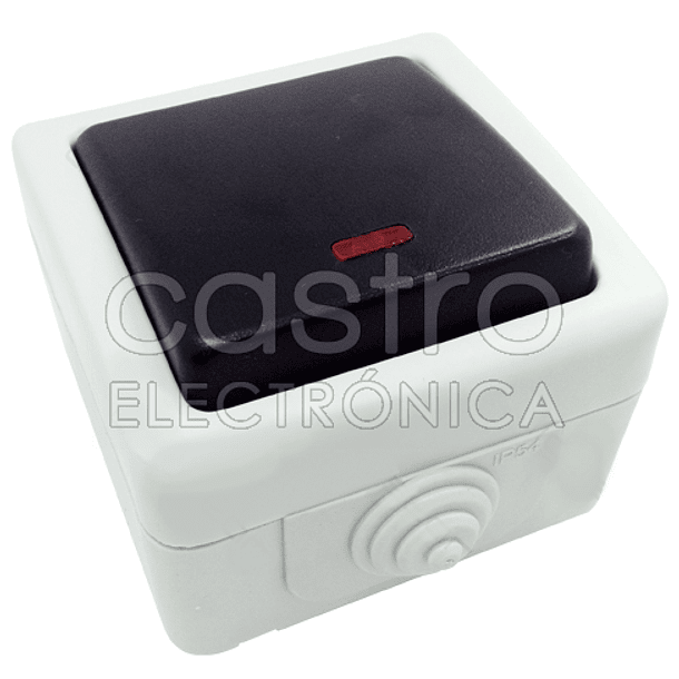 Interruptor Estanque 10A 250V c/ Indicador Luminoso 