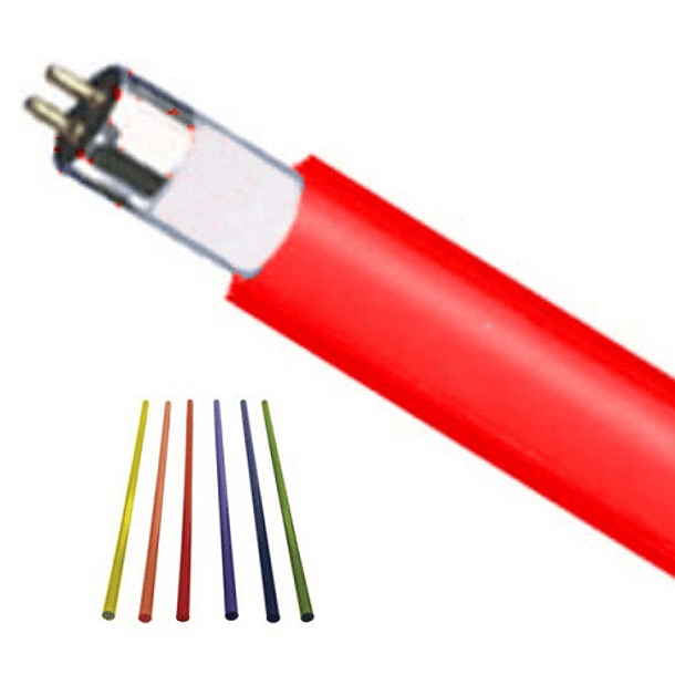Filtro PVC p/ Lâmpada Fluorescente T9-36/40W - Vermelho 1