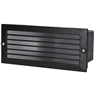 Projector Muro Befale c/ Grelha E27 IP54 p/ Encastrar (Preto) - GSC 1