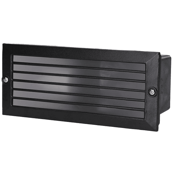 Projector Muro Befale c/ Grelha E27 IP54 p/ Encastrar (Preto) - GSC 1