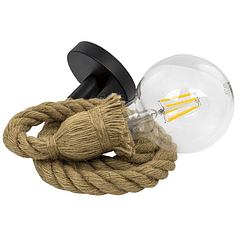 Suporte de Lâmpada E27 Corda em Suspensão Retro (2 mts)