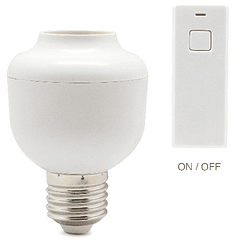 Suporte de Lâmpada E27 c/ Comando Distância ON-OFF