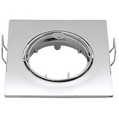 Aro Quadrado Ajustável em Aluminio p/ Lampadas MR16-GU10