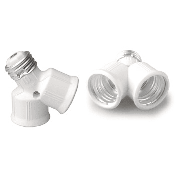 Suporte Adaptador Lampada E27 -> 2x E27 
