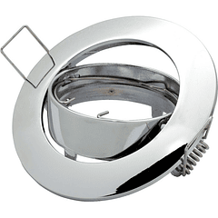 Aro Redondo Ajustável em Aluminio p/ Lampadas MR16-GU10