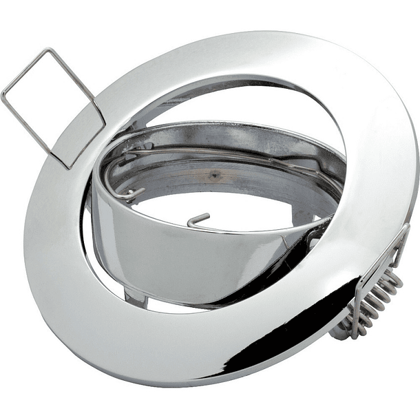 Aro Redondo Ajustável em Aluminio p/ Lampadas MR16-GU10 1