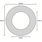 Aro Redondo Ajustável em Aluminio p/ Lampadas MR16-GU10 3