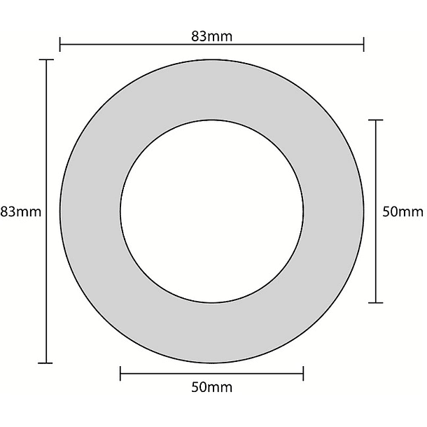 Aro Redondo Ajustável em Aluminio p/ Lampadas MR16-GU10 3