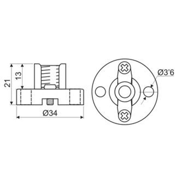 Suporte de Lampada E10 c/ Base de Parafuso 2