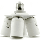 Suporte Adaptador Lampada E27 -> 4x E27 1