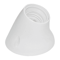 Suporte de Lampada E27 c/ Base PC Inclinado (Branco) - GSC