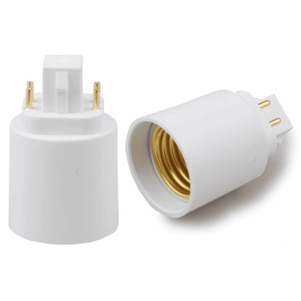 Suporte Adaptador Lampada PL G24d (4 Pinos) -> E27 