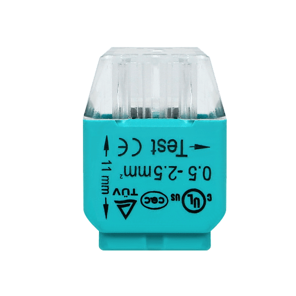Pack 100x Ligadores Rápidos p/ 4 Fios (Ø 0,75 ~ 2,5mm²) - ORNO 3