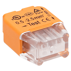 Pack 100x Ligadores Rápidos p/ 2 Fios (Ø 0,75 ~ 2,5mm²) - ORNO