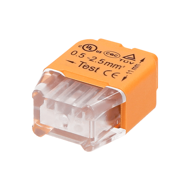 Pack 100x Ligadores Rápidos p/ 2 Fios (Ø 0,75 ~ 2,5mm²) - ORNO 2