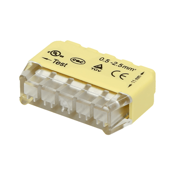 Pack 50x Ligadores Rápidos p/ 5 Fios (Ø 0,75 ~ 2,5mm²) - ORNO 2