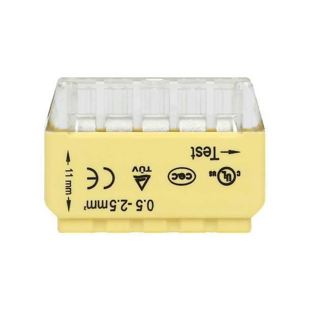 Pack 10x Ligadores Rápidos p/ 5 Fios (Ø 0,75 ~ 2,5mm²) - ORNO 3