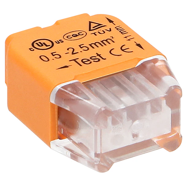 Pack 10x Ligadores Rápidos p/ 2 Fios (Ø 0,75 ~ 2,5mm²) - ORNO 1
