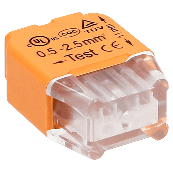 Pack 10x Ligadores Rápidos p/ 2 Fios (Ø 0,75 ~ 2,5mm²) - ORNO 1