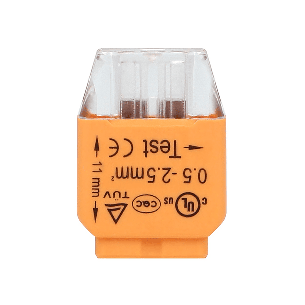 Pack 10x Ligadores Rápidos p/ 2 Fios (Ø 0,75 ~ 2,5mm²) - ORNO 3