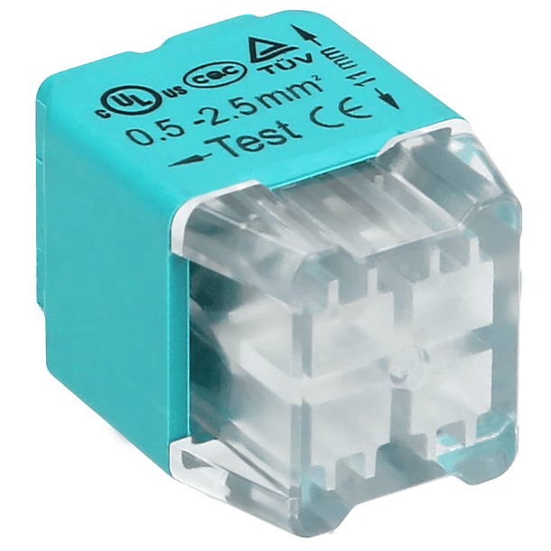 Pack 10x Ligadores Rápidos p/ 4 Fios (Ø 0,75 ~ 2,5mm²) - ORNO 1