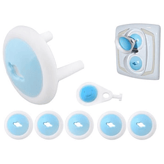 Pack 6x Tampas Protecção p/ Tomadas Corrente