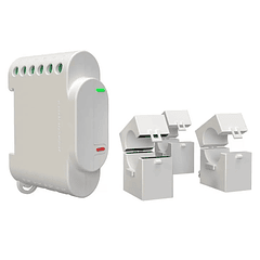 Módulo Medidor de Consumo Trifásico Wi-Fi e Controlo de Contator - Shelly 3EM