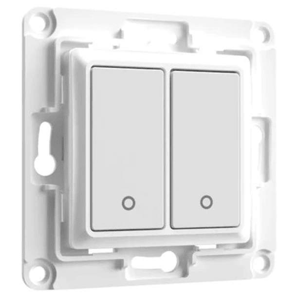 Interruptor de Parede 2 Botões p/ Módulos Shelly (Branco) - Shelly Wall Switch 2 1
