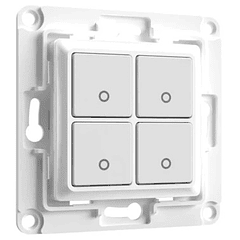 Interruptor de Parede 4 Botões p/ Módulos Shelly (Branco) - Shelly Wall Switch 4