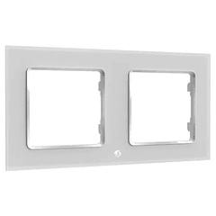 Espelho Duplo p/ Interruptores Shelly (Branco) - Shelly Wall Frame 2