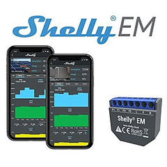 Módulo Medidor de Consumo Duplo p/ Automação Wi-Fi - Shelly EM