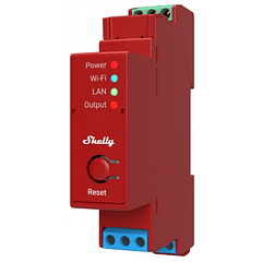 Módulo p/ Calha DIN c/ 1 Relé e Med. Energia p/ Autom. Wi-Fi/BT/LAN 110/240VAC 16A - Shelly PRO 1PM