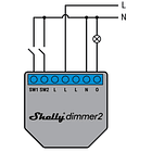 Módulo Controlador Dimmer 2 Inteligente Wi-Fi p/ Iluminação - Shelly Dimmer 2 4