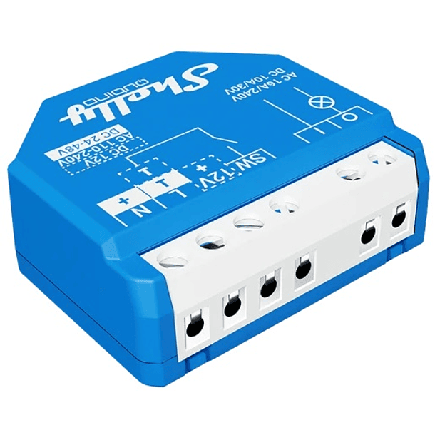 Módulo Interruptor p/ Automação Z-Wave 1 Canal 16A - Shelly Qubino Wave 1 1