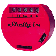 Módulo Interruptor p/ Automação Wi-Fi c/ Medidor de Consumo 110...220V 16A - Shelly 1PM