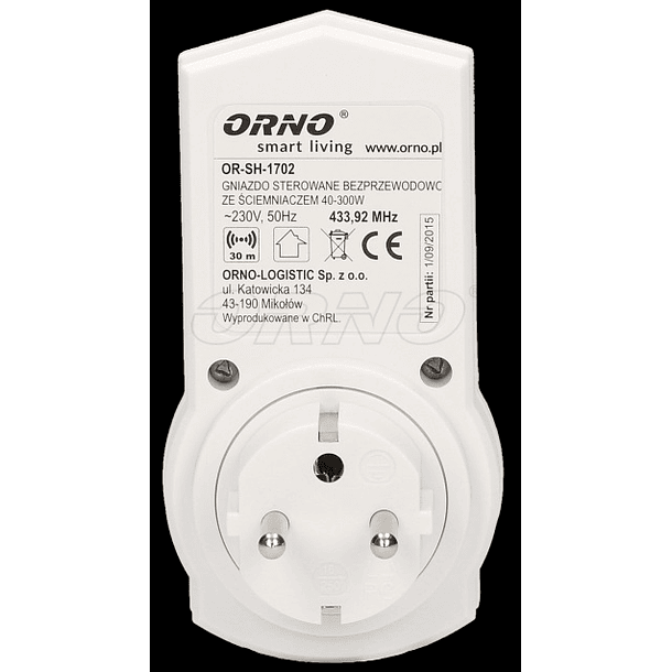 Tomada Telecomandada c/ Função Dimmer (Smart Living) - ORNO 3