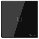 Interruptor Touch (1 Gang) Smart Wi-Fi+RF em Vidro de Encastrar (Preto) - Sonoff T3EU1C 1