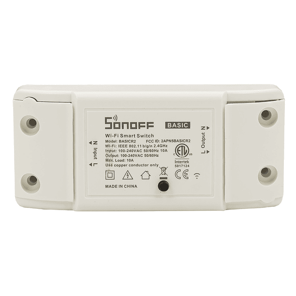 Comutador s/ Fios Wi-Fi p/ Domótica Compativel Amazon Echo, Google Home - Sonoff BASIC R2 1