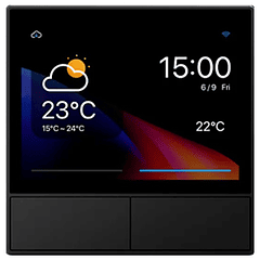 Ecrã Táctil Multifuncional HMI Inteligente Wi-Fi c/ Interruptor (2 Canais) - Sonoff NSPanel